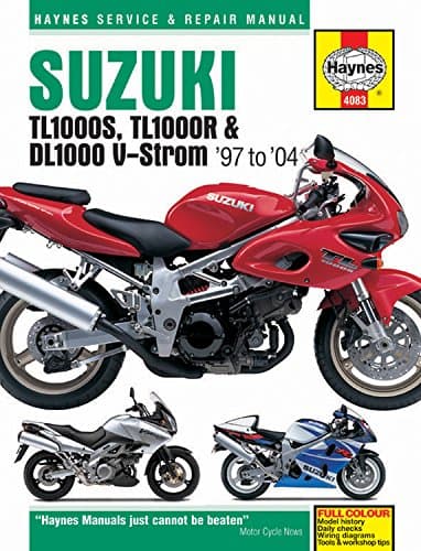 Suzuki TL1000S, TL1000R & DL1000 V-Strom '97 to '04 (Haynes Service & Repair Manual)