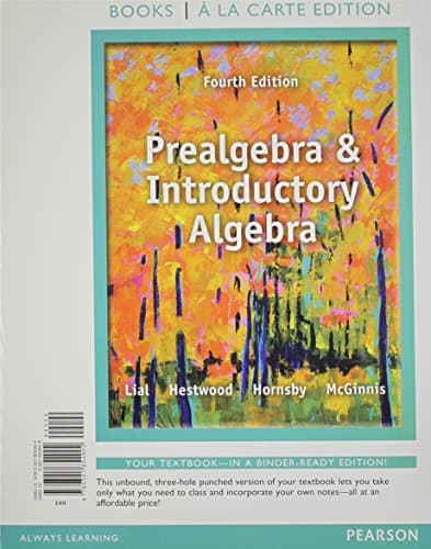 Prealgebra and Introductory Algebra