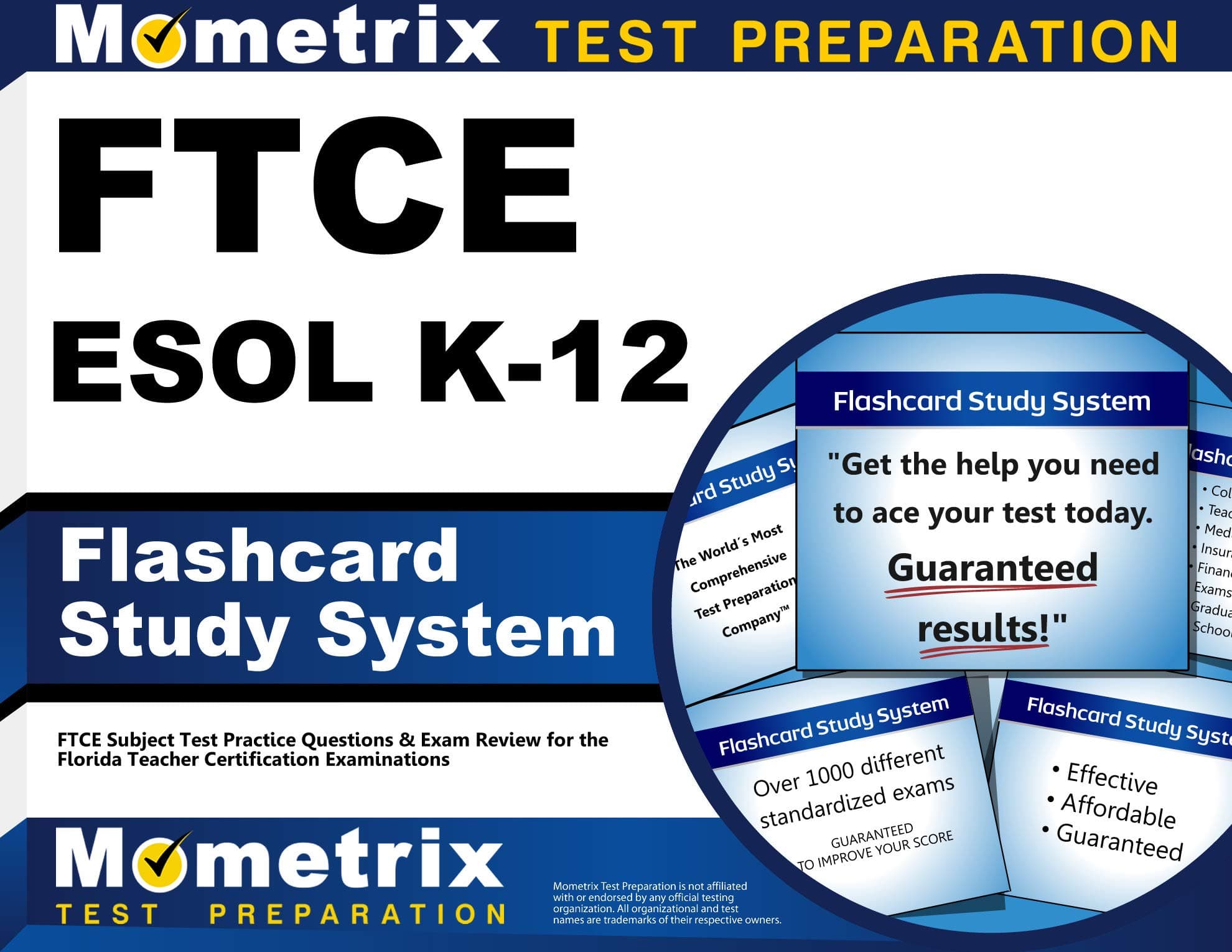 FTCE ESOL K-12 Flashcard Study System: FTCE Test Practice Questions & Exam Review for the Florida Teacher Certification Examinations (Cards)