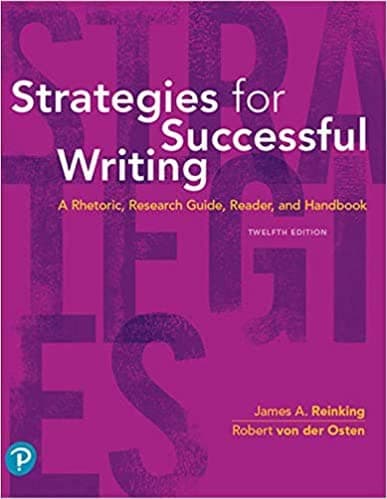 Strategies for Successful Writing: A Rhetoric, Research Guide, Reader, and Handbook