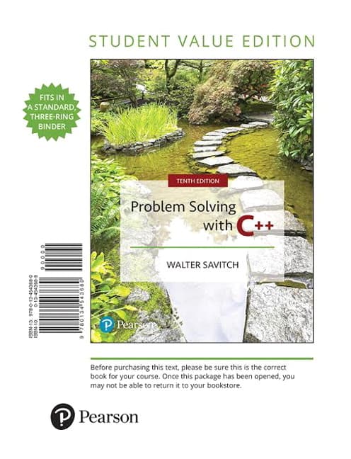 Problem Solving with C++ (Student Value)