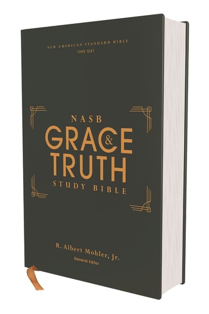 Nasb, the Grace and Truth Study Bible (Trustworthy and Practical Insights), Hardcover, Green, Red Letter, 1995 Text, Comfort Print