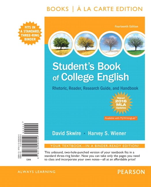 Student's Book of College English, MLA Update Edition