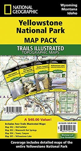 Yellowstone National Park [Map Pack Bundle] (National Geographic Trails Illustrated Map)