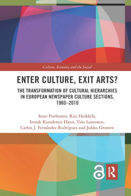 Enter Culture, Exit Arts?: The Transformation of Cultural Hierarchies in European Newspaper Culture Sections, 1960-2010