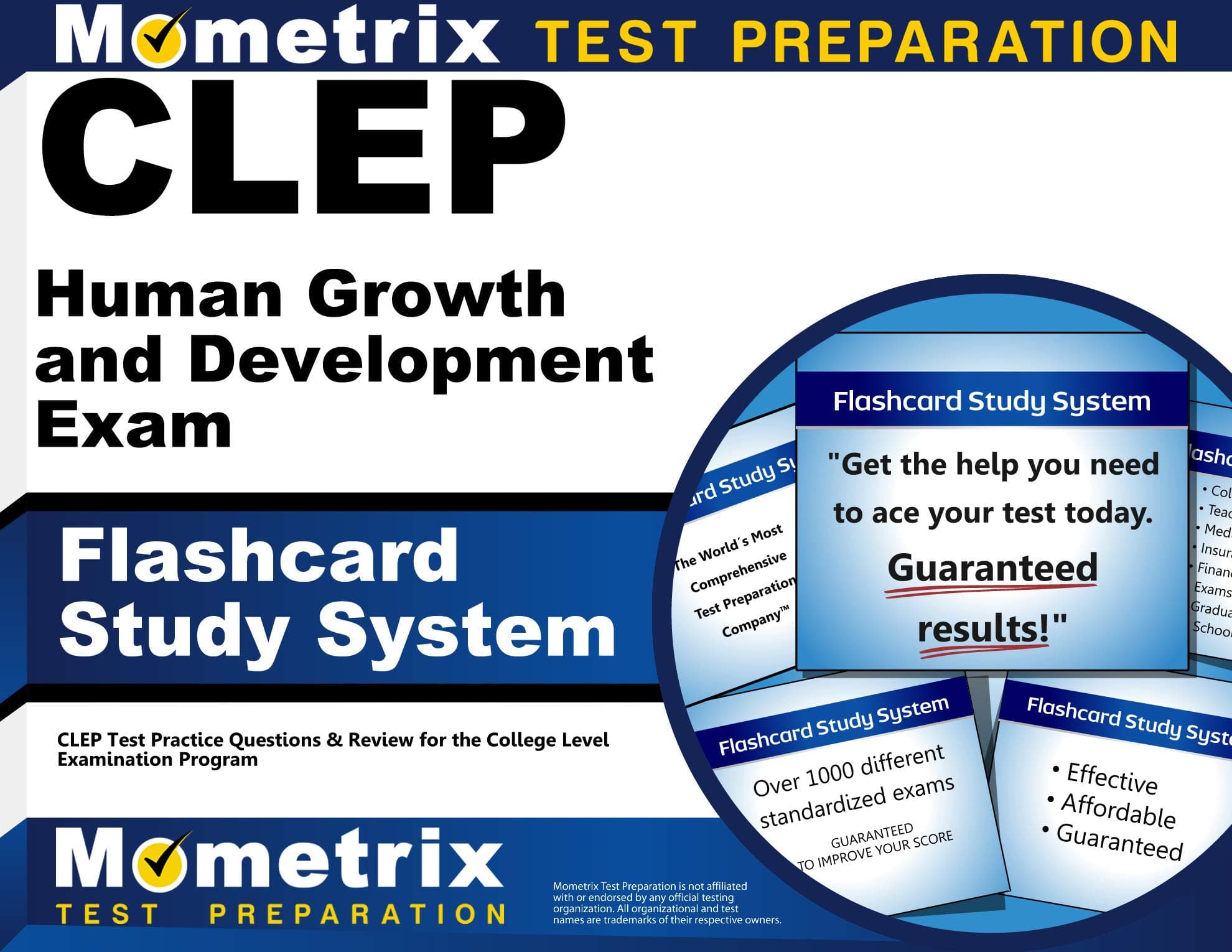 CLEP Human Growth and Development Exam Flashcard Study System: CLEP Test Practice Questions & Review for the College Level Examination Program (Cards)