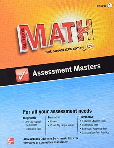 Glencoe Math, Course 1, Assessment Masters