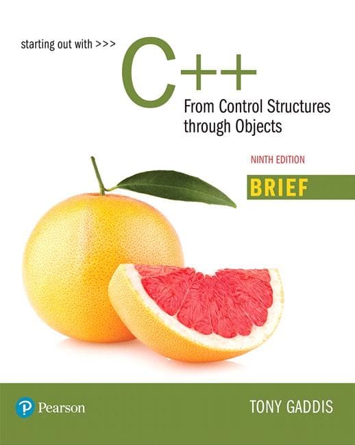 Starting Out with C++: From Control Structures Through Objects, Brief Version Plus Mylab Programming with Pearson Etext -- Access Card Package [With A