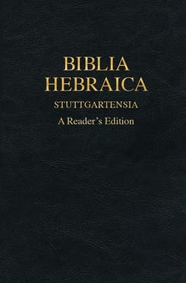 Biblia Hebraica Stuttgartensia (Bhs), a Reader's Edition, Hardcover (Imitation Leather)