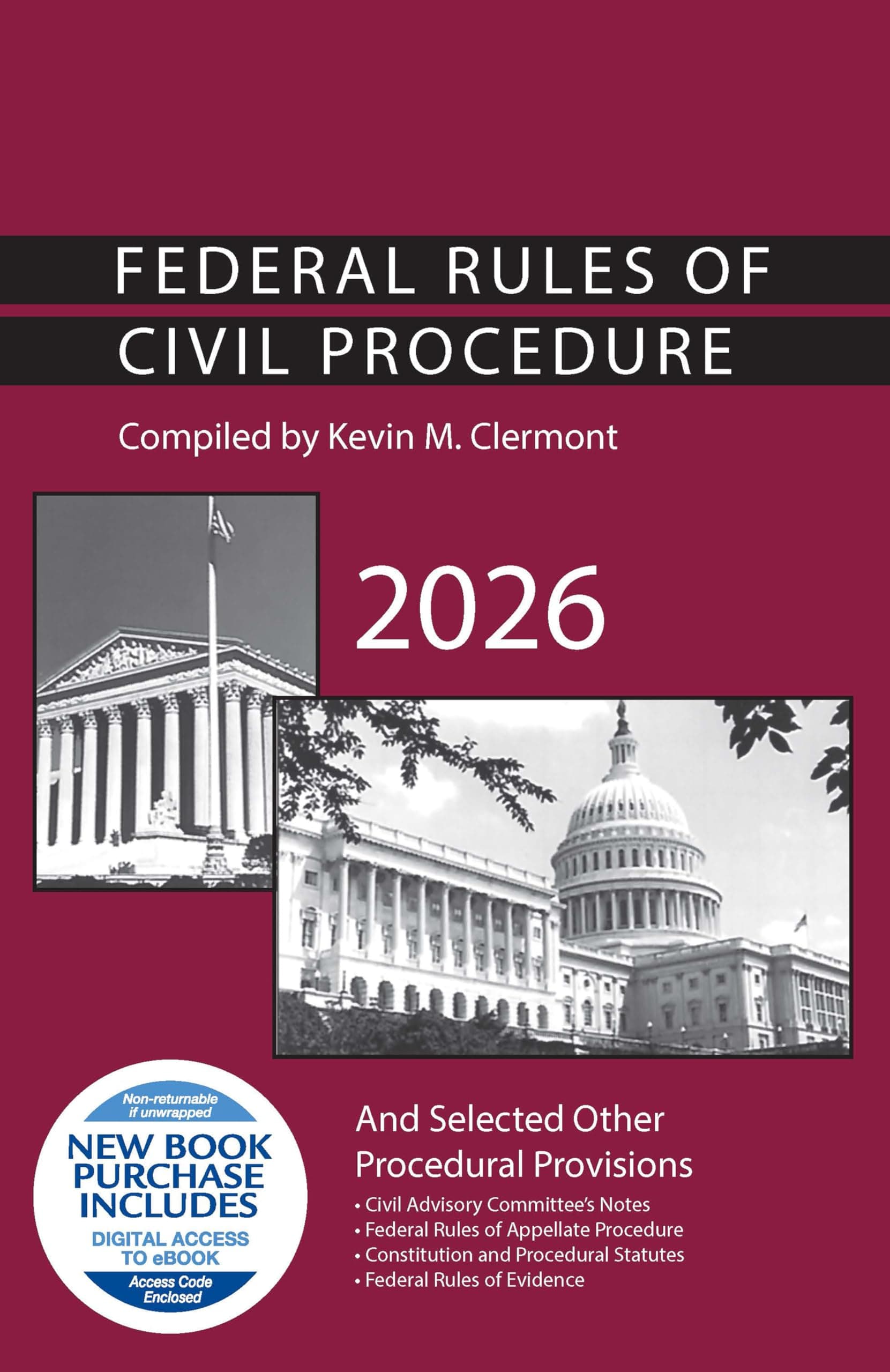 Federal Rules of Civil Procedure and Selected Other Procedural Provisions, 2026 (Selected Statutes)