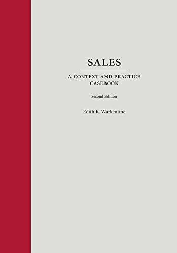 Sales, Second Edition (Context and Practice)