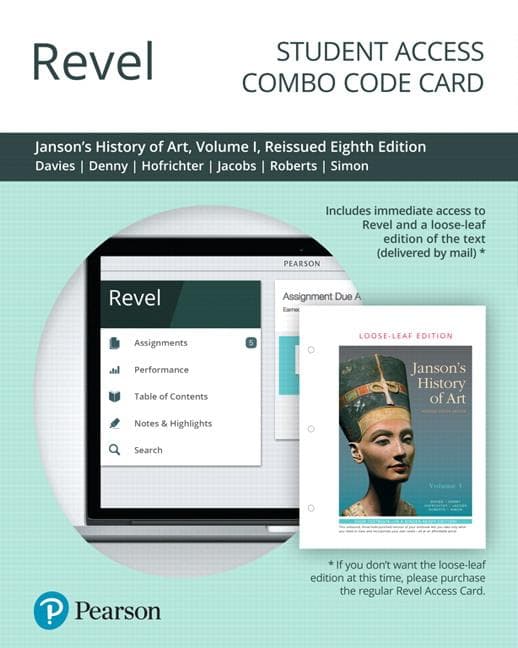 Revel for Janson's History of Art: The Western Tradition, Volume 1, Reissued Edition -- Combo Access Card