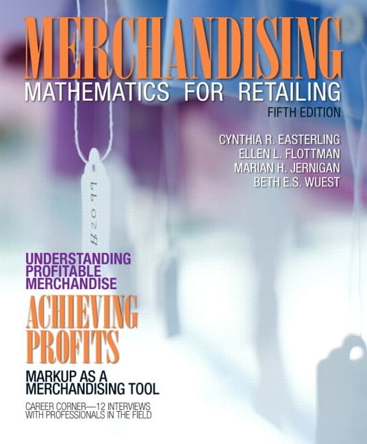 Merchandising Mathematics for Retailing (Revised)