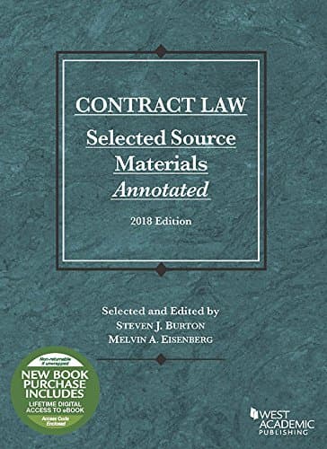 Contract Law, Selected Source Materials Annotated, 2018 Edition (Selected Statutes)