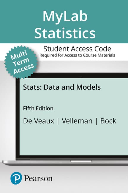 Mystatlab with Pearson Etext -- 24 Month Standalone Access Card -- For STATS: Data and Models