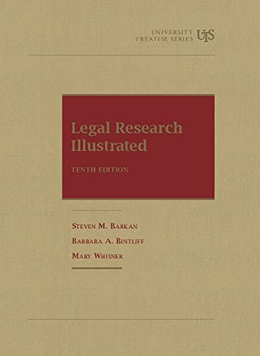 Legal Research Illustrated (University Textbook Series)