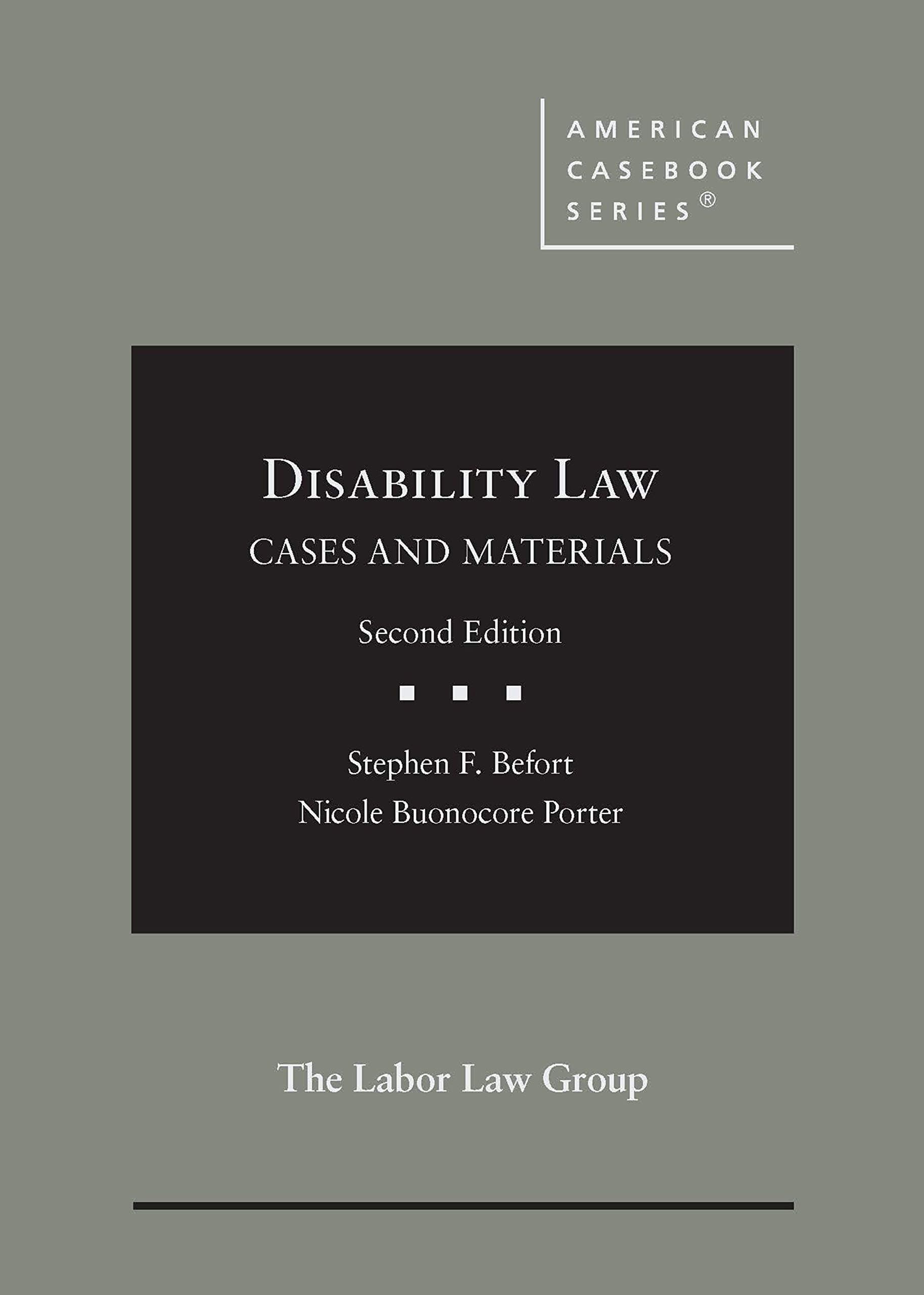 Disability Law: Cases and Materials (American Casebook Series)