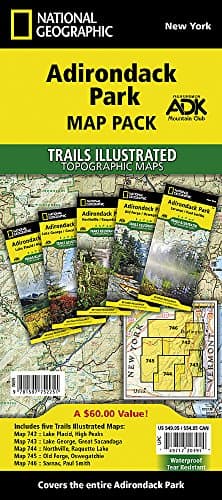 Adirondack Park [Map Pack Bundle] (National Geographic Trails Illustrated Map)