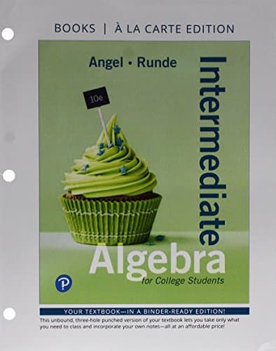Intermediate Algebra for College Students
