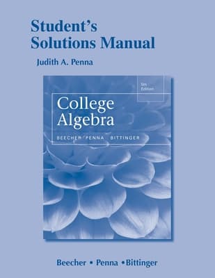 Student Solutions Manual for College Algebra
