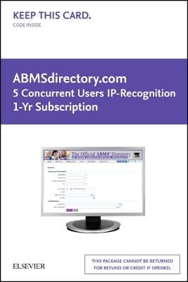 Abmsdirectory.com 5 Concurrent Users - IP Recognition 1-Yr Sub: Abmsdirectory.com 5 Concurrent Users - IP Recognition 1-Yr Sub