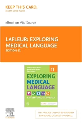 Exploring Medical Language Elsevier eBook on Vitalsource (Retail Access Card): A Student-Directed Approach