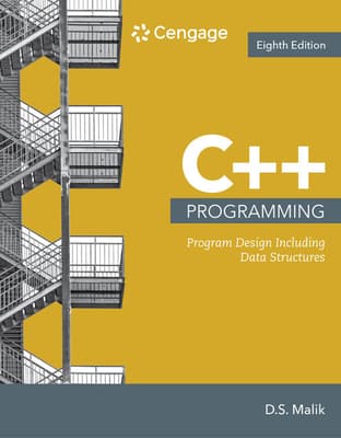 Bundle: C++ Programming: Program Design Including Data Structures, Loose-Leaf Version, 8th + Mindtapv2.0, 1 Term Printed Access Card