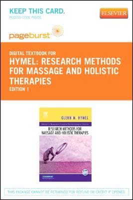 Research Methods for Massage and Holistic Therapies - Elsevier eBook on Vitalsource (Retail Access Card)