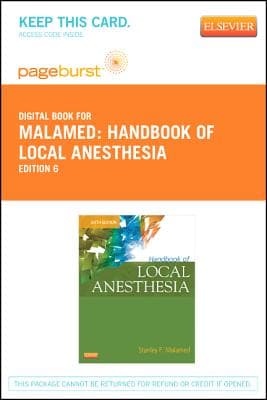 Handbook of Local Anesthesia - Elsevier eBook on Vitalsource (Retail Access Card)