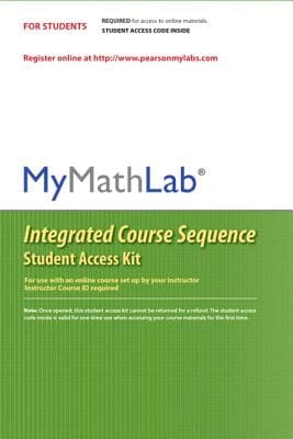 Mylab Math Coursecompass Integrated Course Sequence -- Standalone Access Card