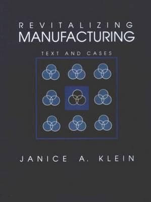 Revitalizing Manufacturing: Text and Cases