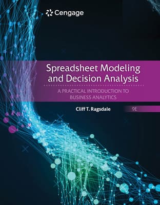 Webassign for Ragsdale's Business Analytics for Spreadsheet Modeling & Decision Analysis: A Practical Introduction to Business Analytics, Single-Term