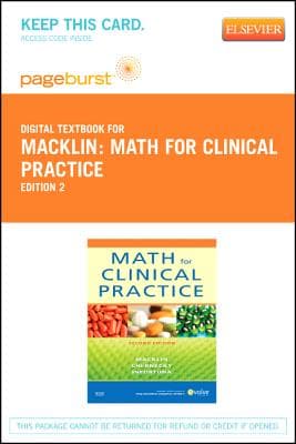 Math for Clinical Practice - Elsevier eBook on Vitalsource (Retail Access Card)