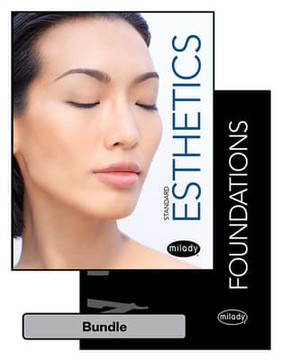 Bundle: Milady Standard Foundations with Standard Esthetics: Fundamentals + Student Workbook for Milady Standard Foundations + Student Workbook for M