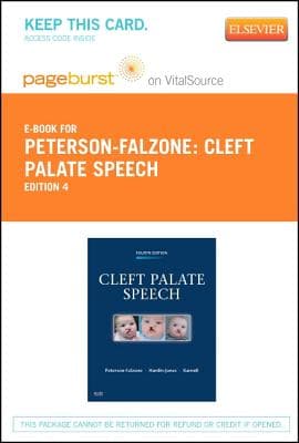 Cleft Palate Speech - Elsevier eBook on Vitalsource (Retail Access Card): Cleft Palate Speech - Elsevier eBook on Vitalsource (Retail Access Card)