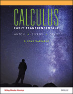 Calculus: Early Transcendental Single Variable