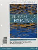 Precalculus Essentials, Books a la Carte Edition Plus New Mylab Math with Pearson Etext -- Access Card Package
