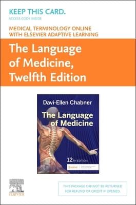 Medical Terminology Online with Elsevier Adaptive Learning for the Language of Medicine (Access Card)
