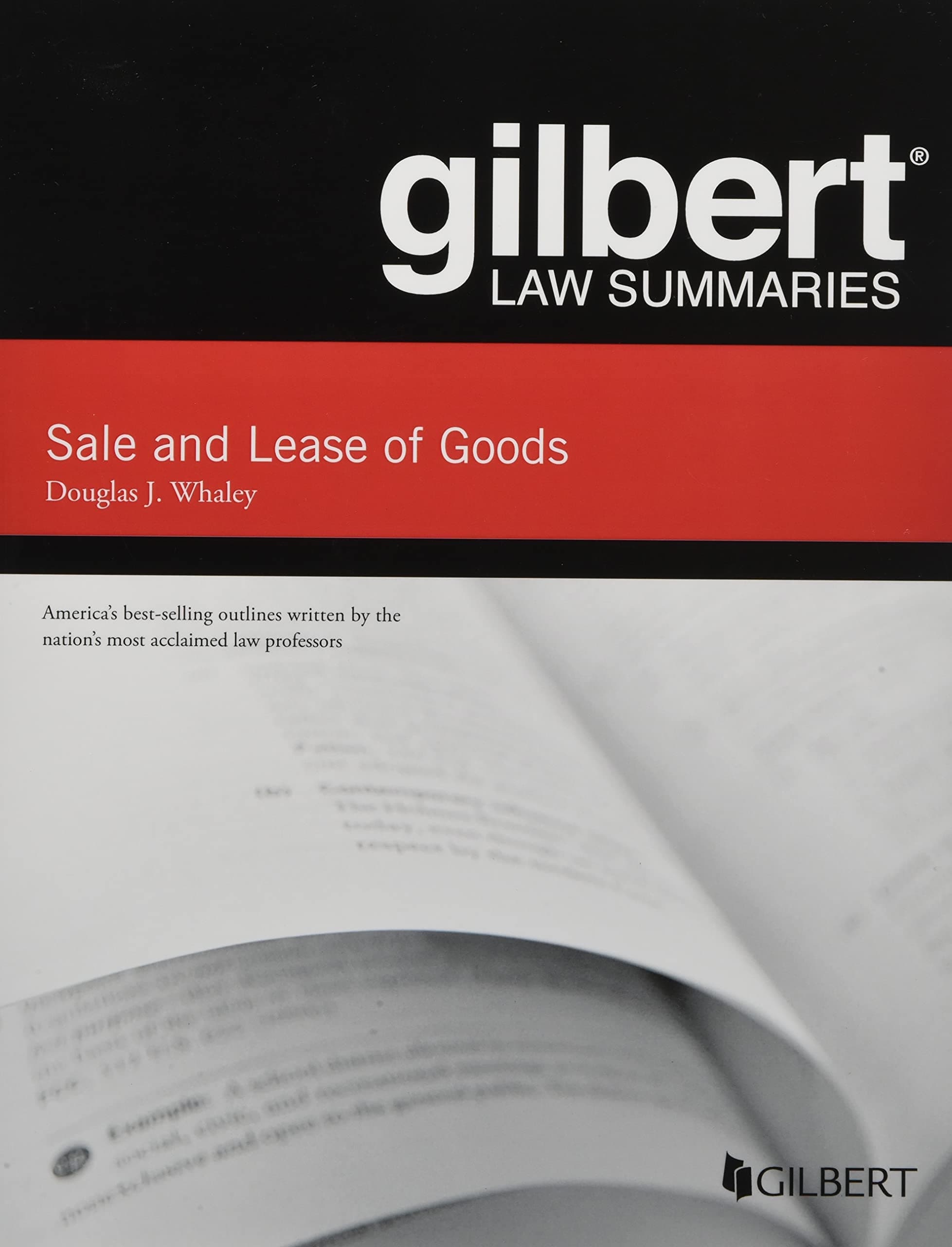 Gilbert Law Summaries on Sale and Lease of Goods