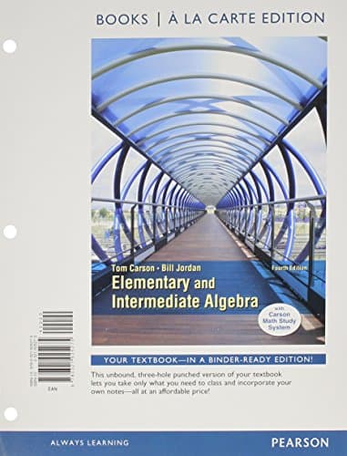 Elementary and Intermediate Algebra