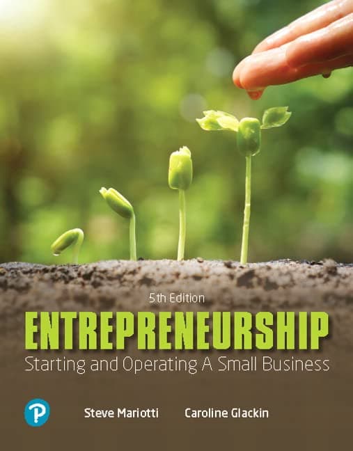 Entrepreneurship: Starting and Operating a Small Business