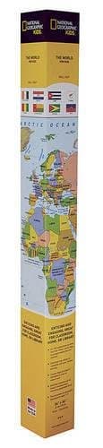 National Geographic: The World for Kids Wall Map - Laminated (36 x 24 inches) (National Geographic Reference Map)