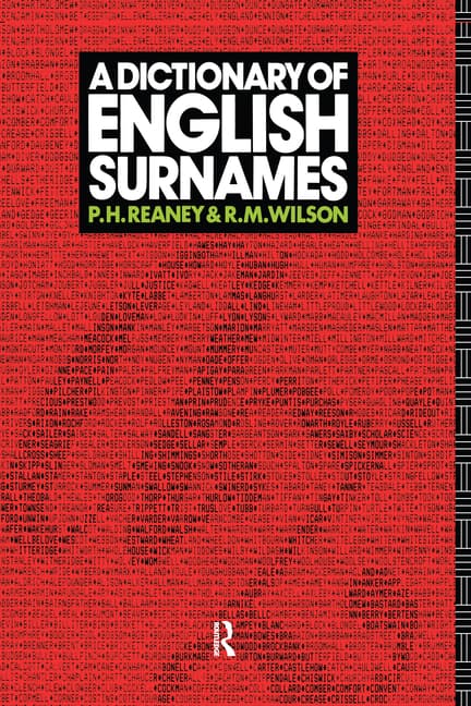A Dictionary of English Surnames
