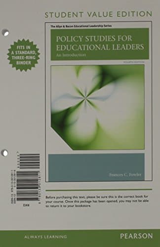 Policy Studies for Educational Leaders: An Introduction