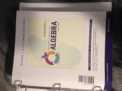 Elementary & Intermediate Algebra, Books a la Carte Edition (Revised)