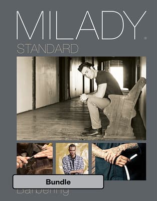 Bundle: Milady Standard Haircutting System, Spiral Bound Version + Milady Standard Barbering, 6th + Student Workbook for Milady Standard Barbering, 6