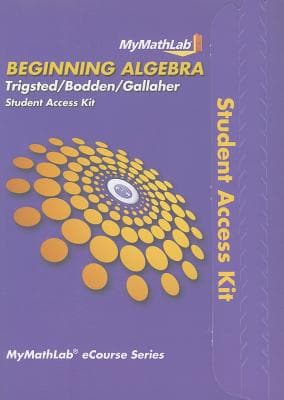 Mylab Math for Trigsted/Bodden/Gallaher Beginning Algebra -- Access Card